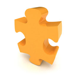 yellow jigsaw piece